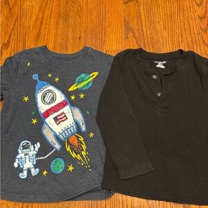 Boys Size 4 4T Lot of 2 Long Sleeve Garanimals. Waffle Knit Base Layering